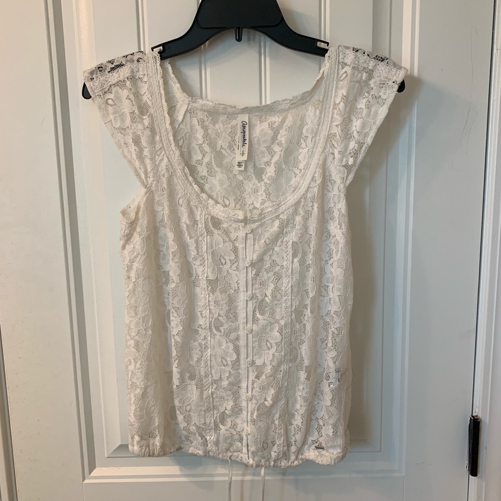 White lace top